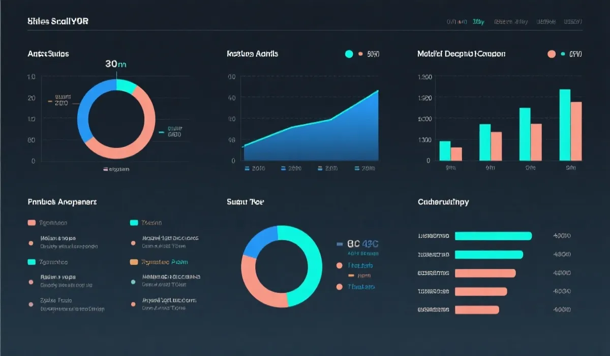 数据分析可视化示意图